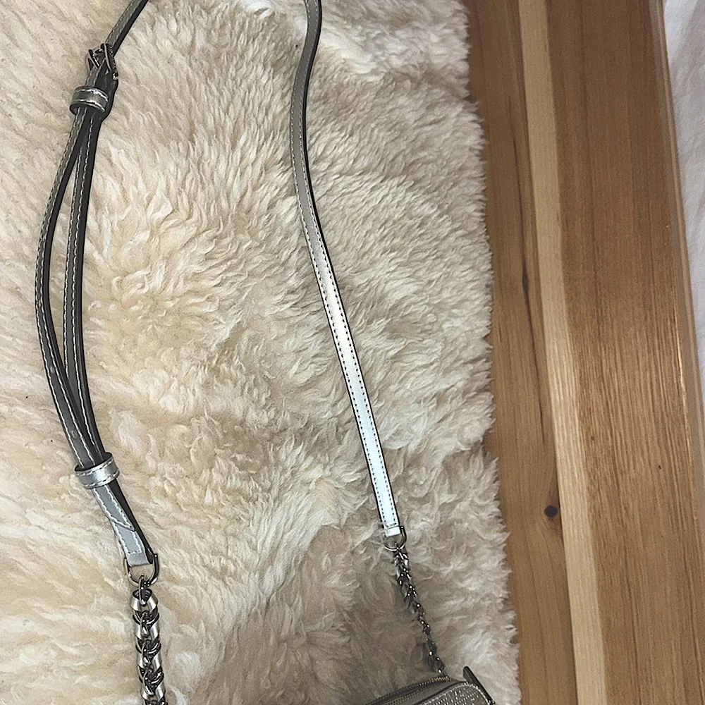 Michael Kors Metallic Silver Crossbody Bag - Picture 8 of 8